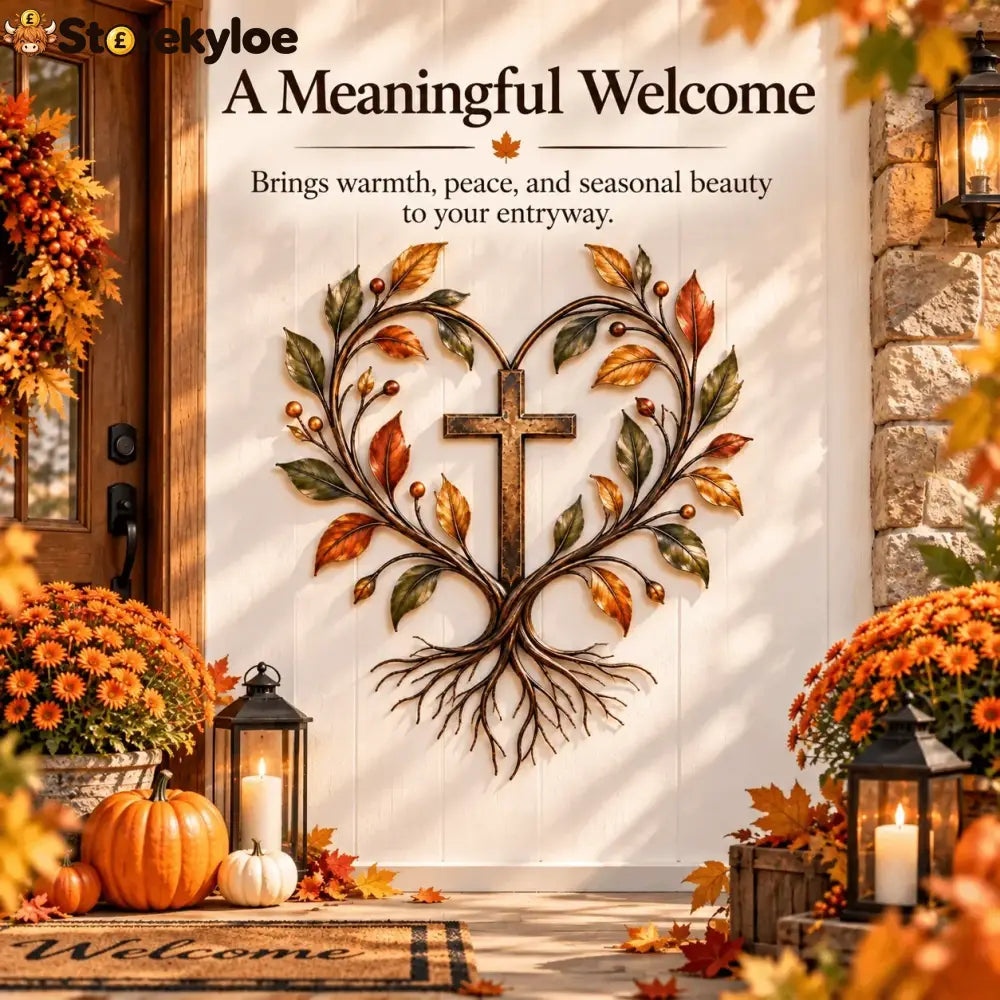 ✝️ Tree of Life Cross Wall Decor | Faith-Inspired Christian Home Decoration