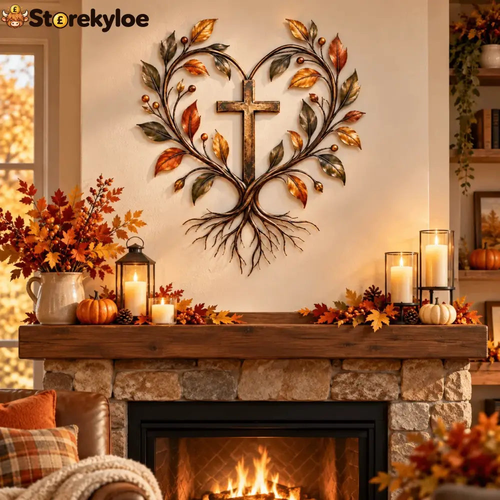 ✝️ Tree of Life Cross Wall Decor | Faith-Inspired Christian Home Decoration