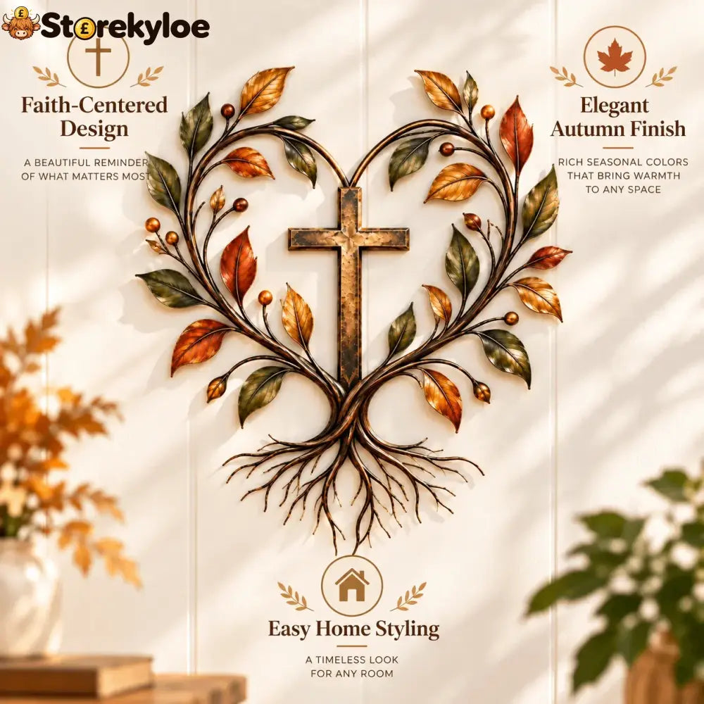 ✝️ Tree of Life Cross Wall Decor | Faith-Inspired Christian Home Decoration