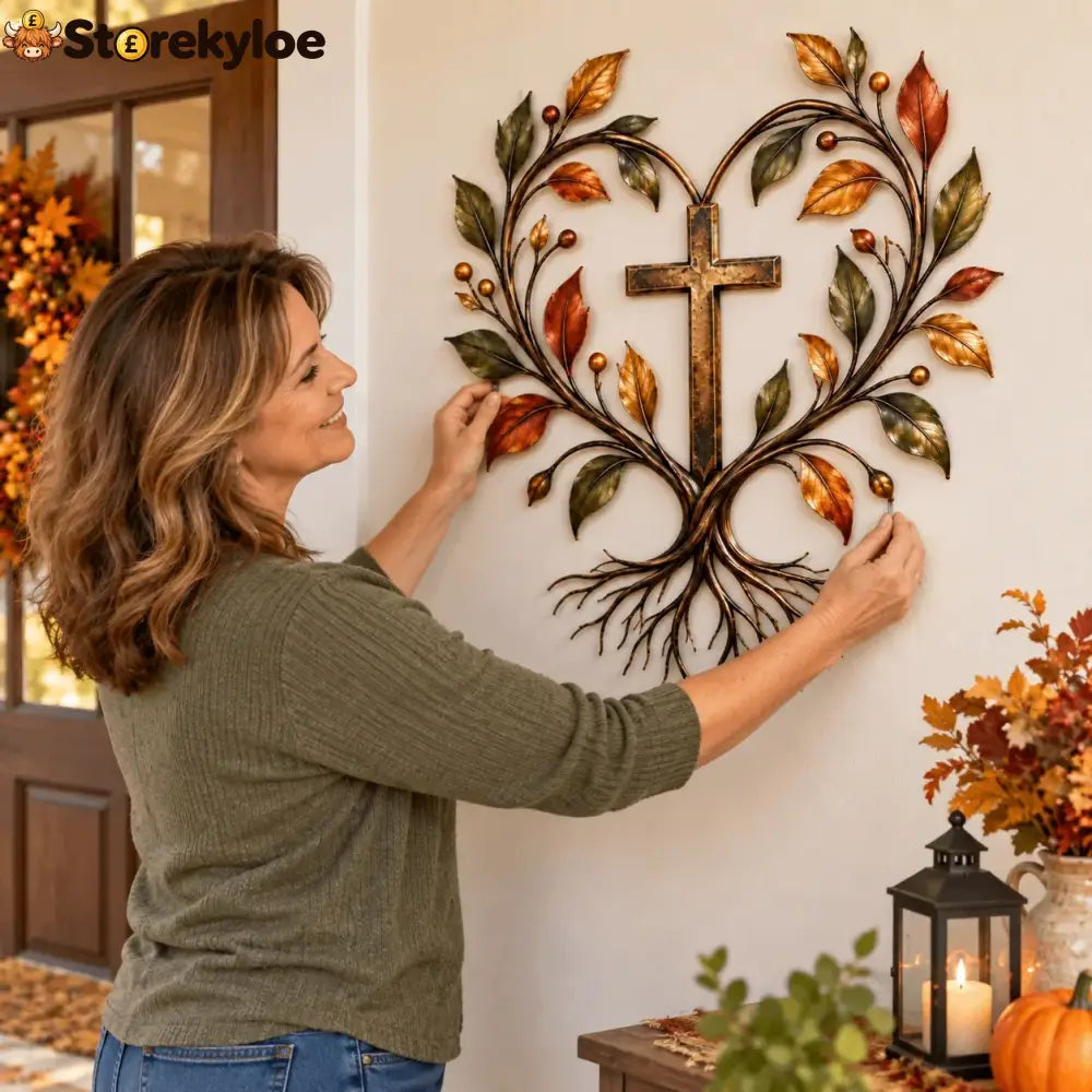✝️ Tree of Life Cross Wall Decor | Faith-Inspired Christian Home Decoration - 🔥A + B / 8 IN