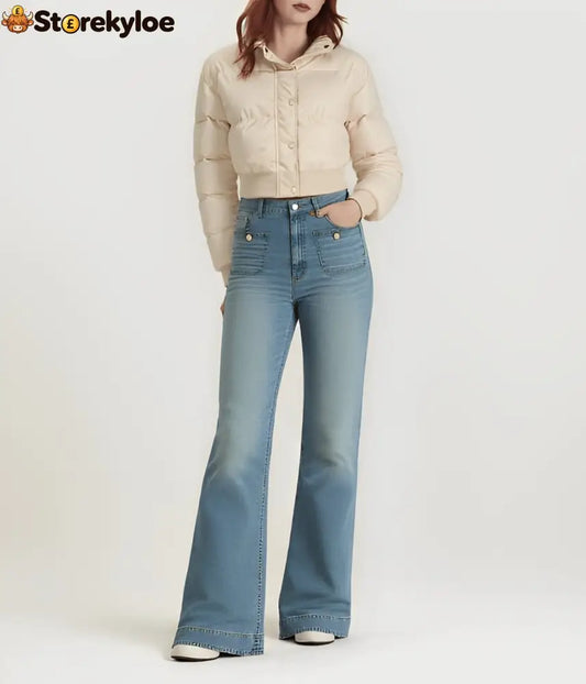 Tummy Control Sailor Wide Leg Trouser