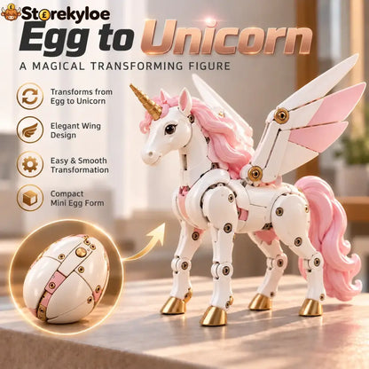 🥚🦄 UnicornMorph – Egg to Unicorn Transforming Mechanical Toy