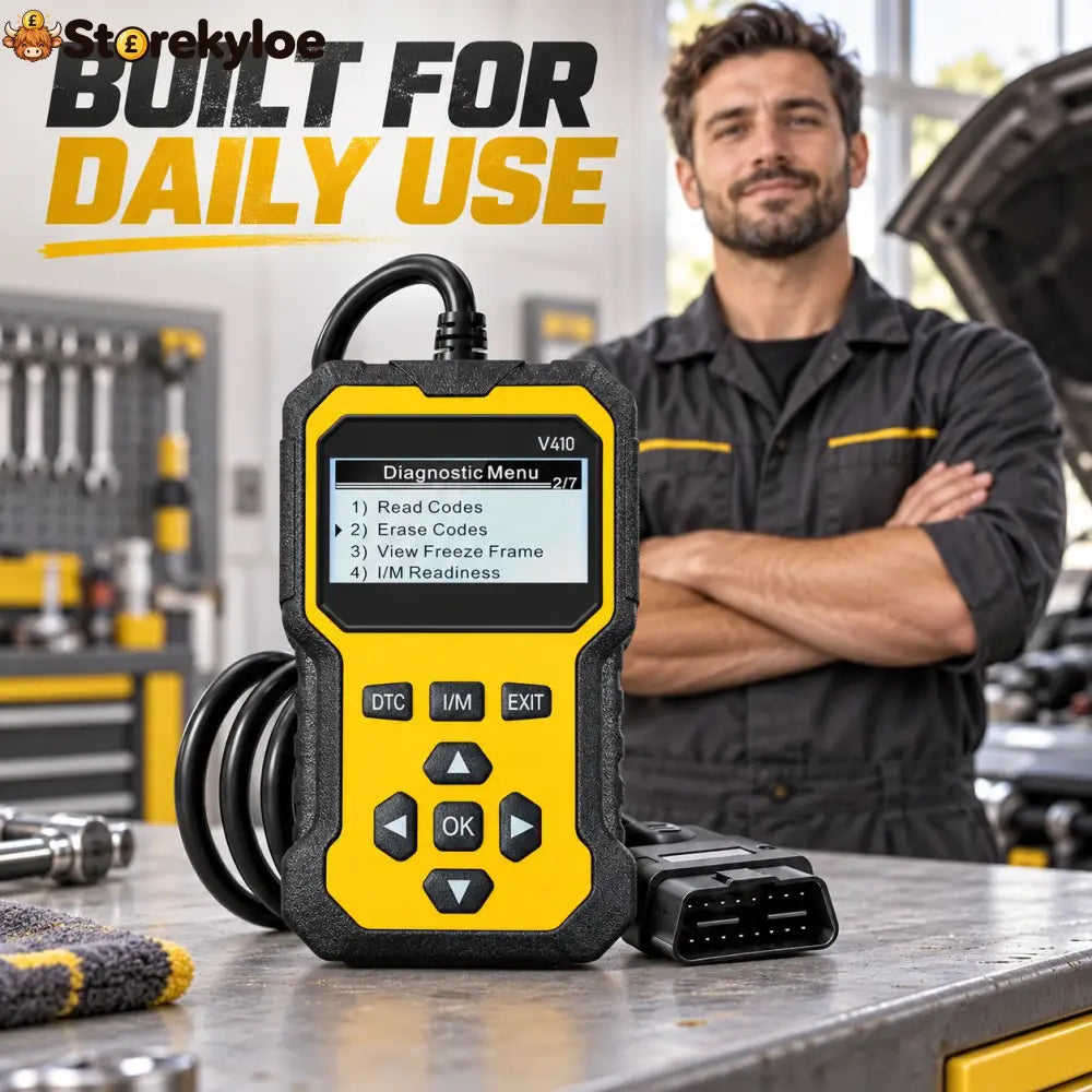 🚗 Universal Vehicle Code Reader - Red