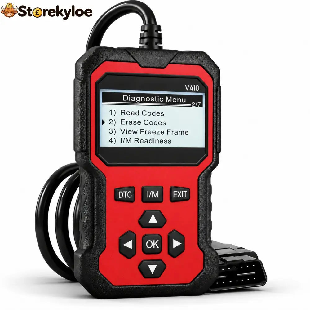 🚗 Universal Vehicle Code Reader - Red