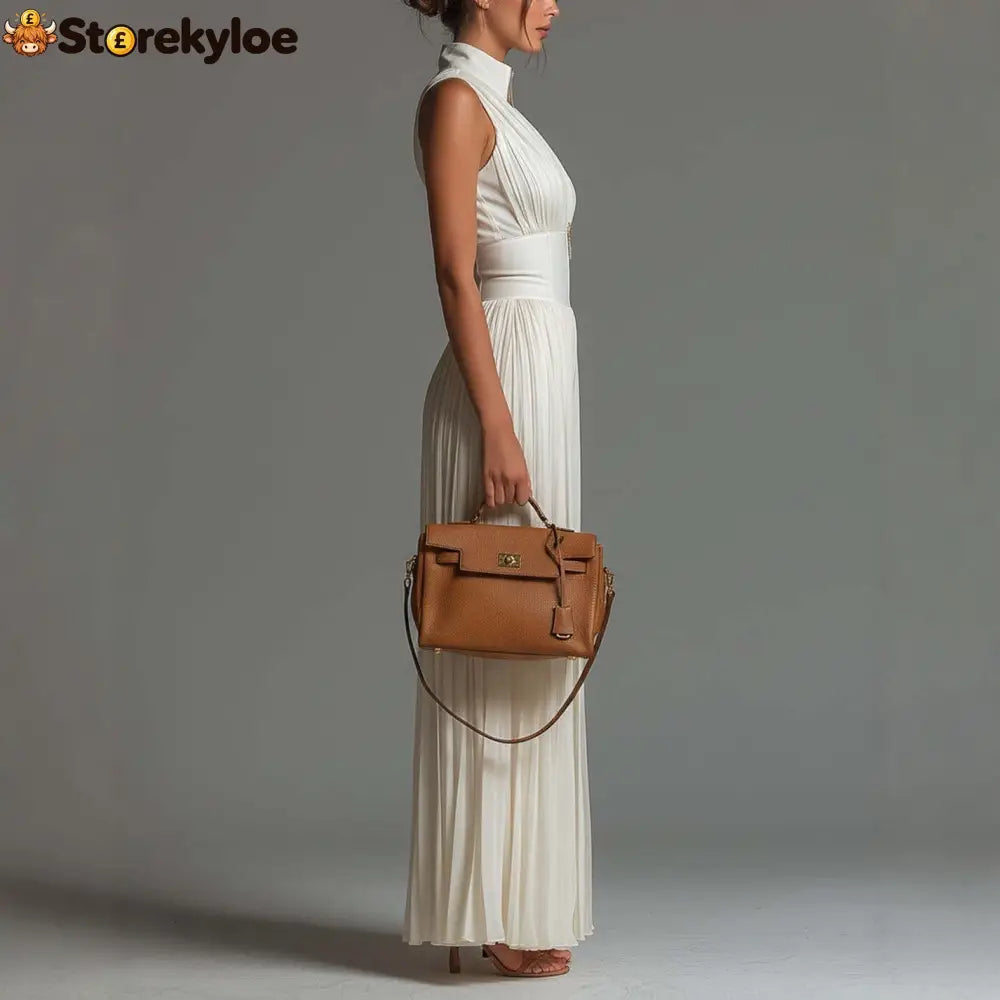 V-neck Sleeveless Zip-up Pleated Wide-leg Chiffon Jumpsuit