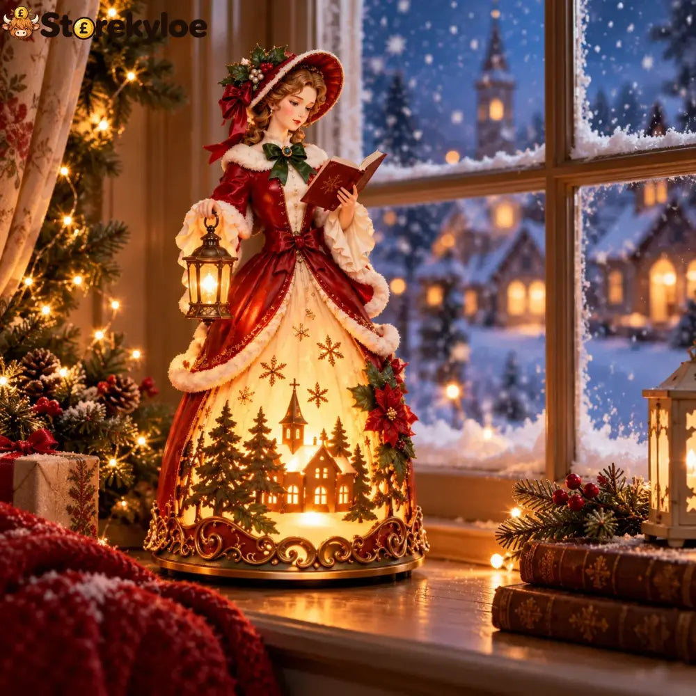 ✨ Victorian Christmas Caroler Lamp – A Glowing Old-fashioned Christmas Scene