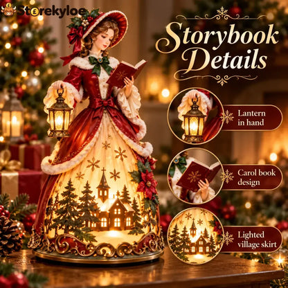 ✨ Victorian Christmas Caroler Lamp – A Glowing Old-fashioned Christmas Scene