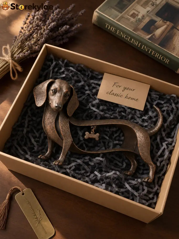 🐾 Vintage Dachshund Sculpture: A Little Dog With a Lot of Heart