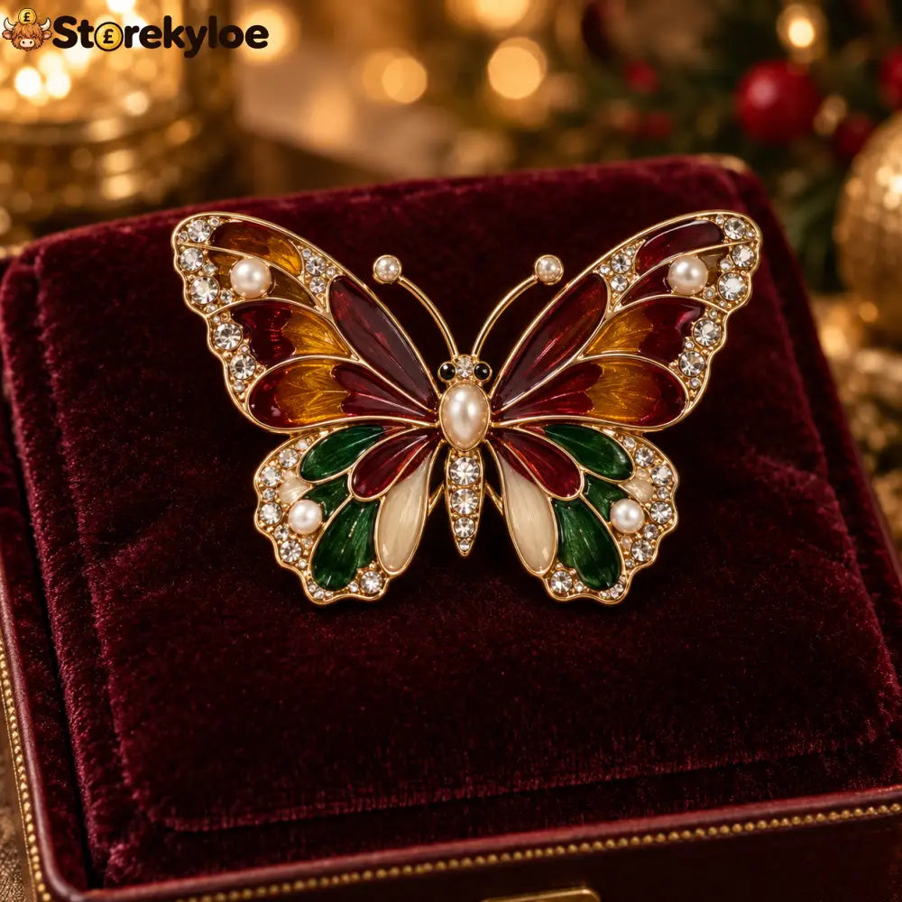 🦋✨Vintage Enamel Butterfly Brooch 🦋✨ - Gold