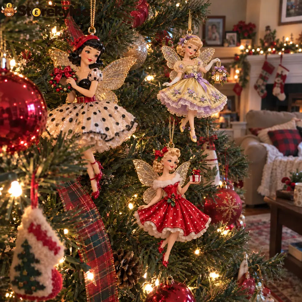 Vintage Fairy Christmas Ornaments