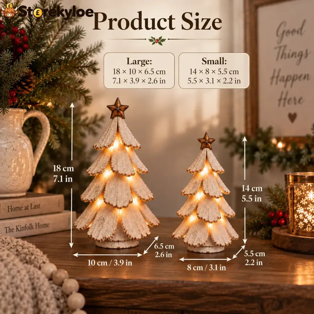 Vintage Lighted Christmas Tree Figurine