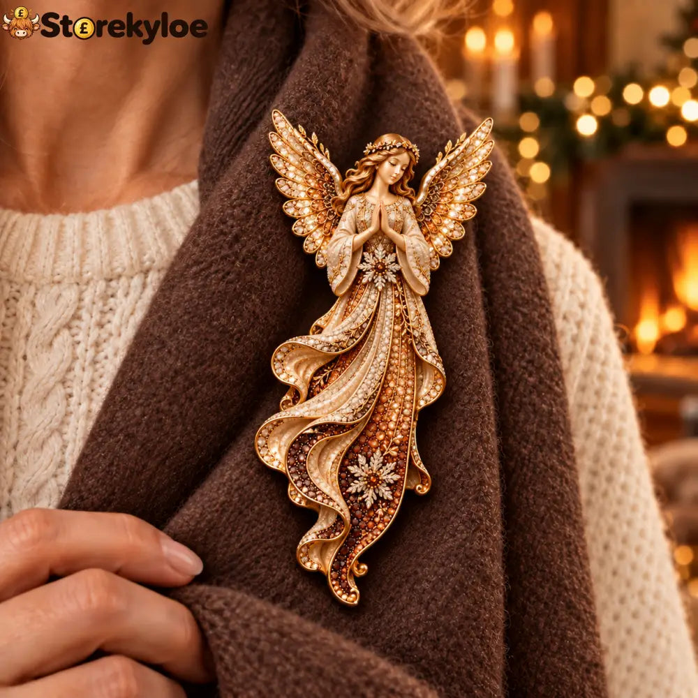 🕊️✨Vintage Praying Angel Enamel Brooch 🕊️✨