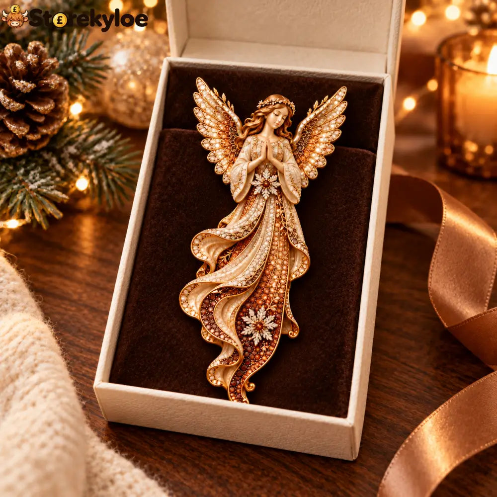 🕊️✨Vintage Praying Angel Enamel Brooch 🕊️✨