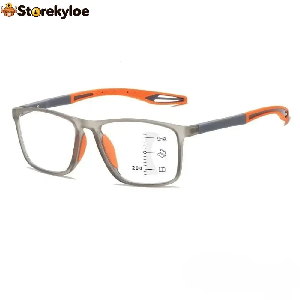 VisionSync Multifocal Glasses [adaptive technology] - Orange / 18-33 years