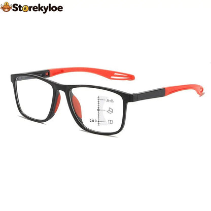 VisionSync Multifocal Glasses [adaptive technology] - Red / 18-33 years