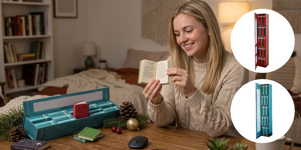 📚 A Little Library for Christmas – 25-Day Mini Book Ornament Advent Calendar——25 little surprises. A Christmas full of bookish charm.