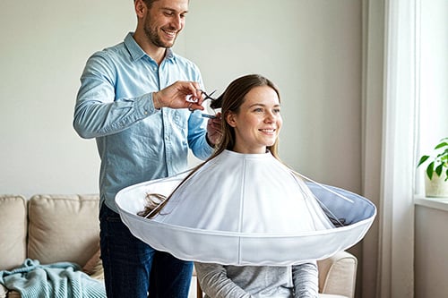 ✂️ 360° Hair Catching Barber Cloak