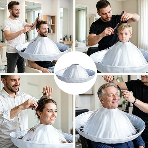✂️ 360° Hair Catching Barber Cloak