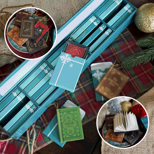 📚 A Little Library for Christmas – 25-Day Mini Book Ornament Advent Calendar——25 little surprises. A Christmas full of bookish charm.
