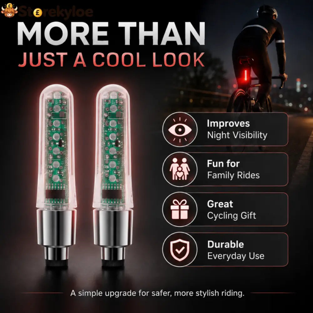 🚲Waterproof Bike Tire Valve Stem Lights✨
