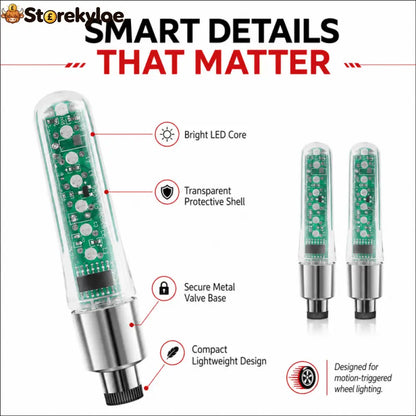 🚲Waterproof Bike Tire Valve Stem Lights✨