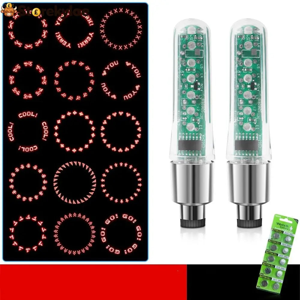 🚲Waterproof Bike Tire Valve Stem Lights✨