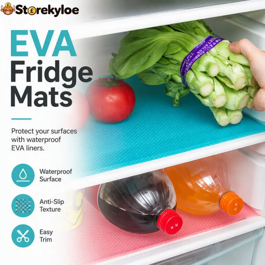 🧊 50% OFF NOW! 🛡️ Waterproof Fridge Shelf Liners – Non-slip, easy-clean & food-safe – Keeps fridge shelves fresh & organized ✨