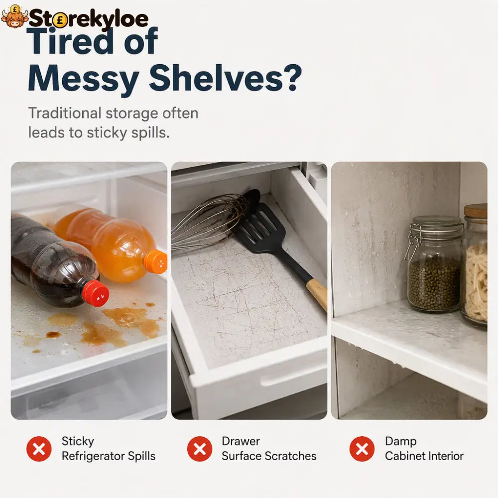 🧊 50% OFF NOW! 🛡️ Waterproof Fridge Shelf Liners – Non-slip, easy-clean & food-safe – Keeps fridge shelves fresh & organized ✨