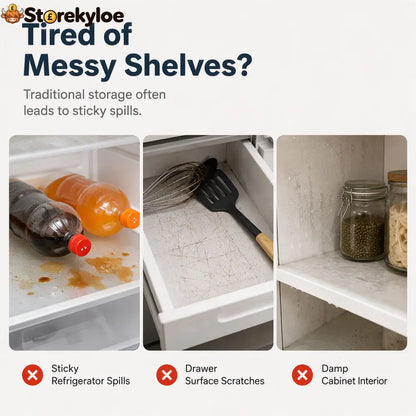 🧊 50% OFF NOW! 🛡️ Waterproof Fridge Shelf Liners – Non-slip, easy-clean & food-safe – Keeps fridge shelves fresh & organized ✨