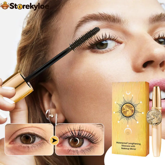 💖 Waterproof Lengthening Mascara with Built-in Makeup Mirror – Longer Lashes Long-Lasting Look & Easy Touch-ups ✨ - 1