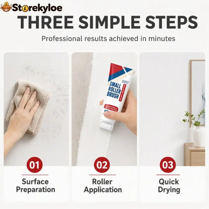 🧱🖌️✨Waterproof Wall Repair Paste with Integrated Small Roller Brush
