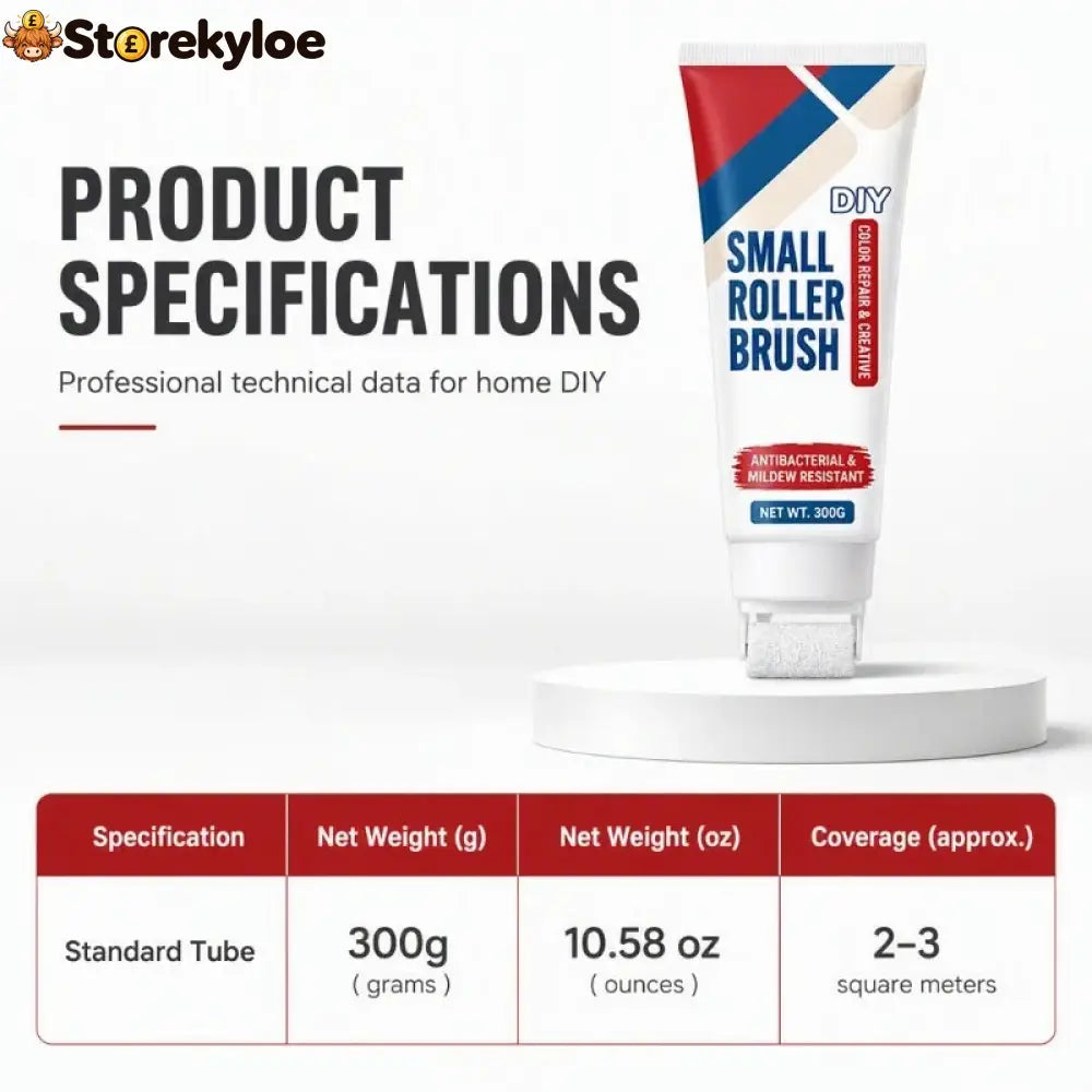 🧱🖌️✨Waterproof Wall Repair Paste with Integrated Small Roller Brush