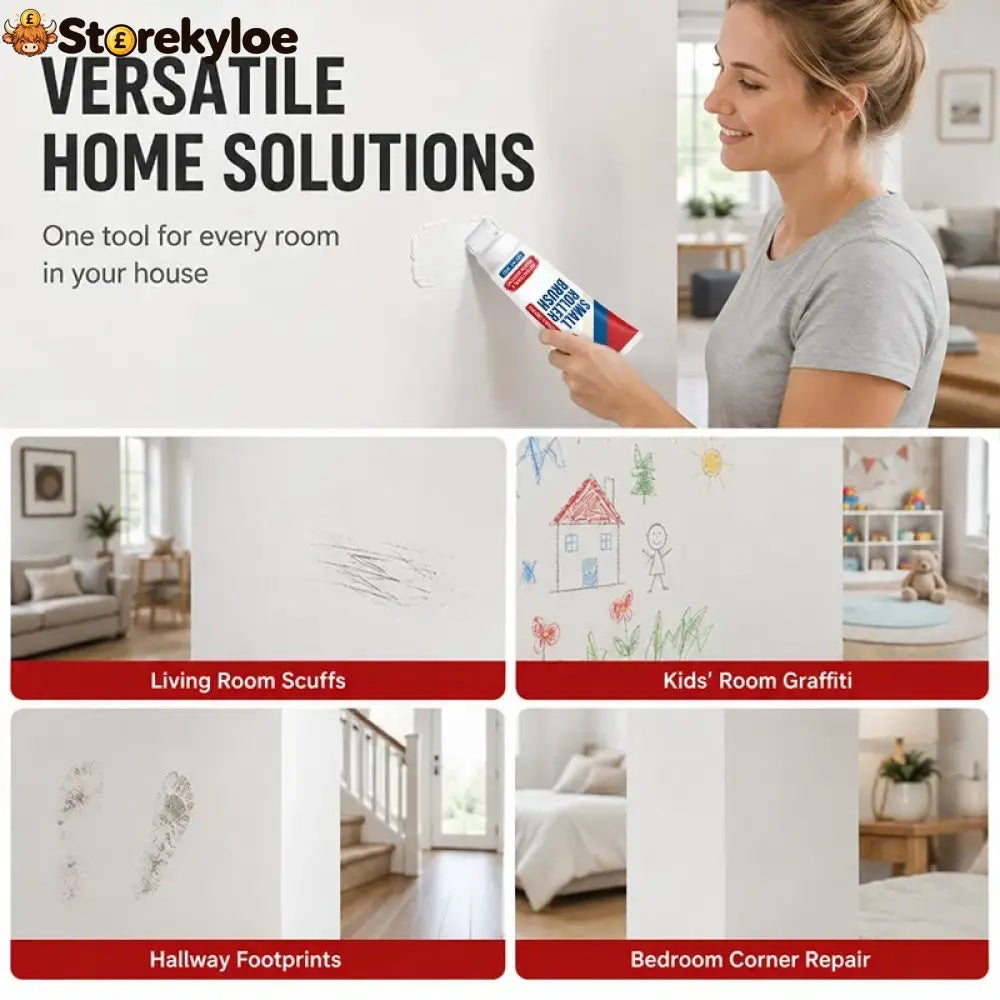 🧱🖌️✨Waterproof Wall Repair Paste with Integrated Small Roller Brush