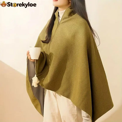 Wearable Heated Shawl 3 Heat Levels Portable Thermal Wrap