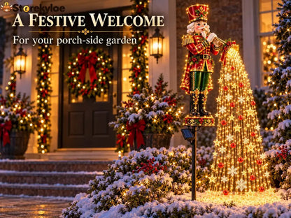 🎄 Weihnachtliche Sternenlichtkaskade – Solarbetriebene LED-Gartenstecker - €30 - €39.99