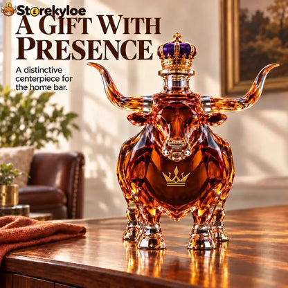 👑Western Bull Whiskey Bottle