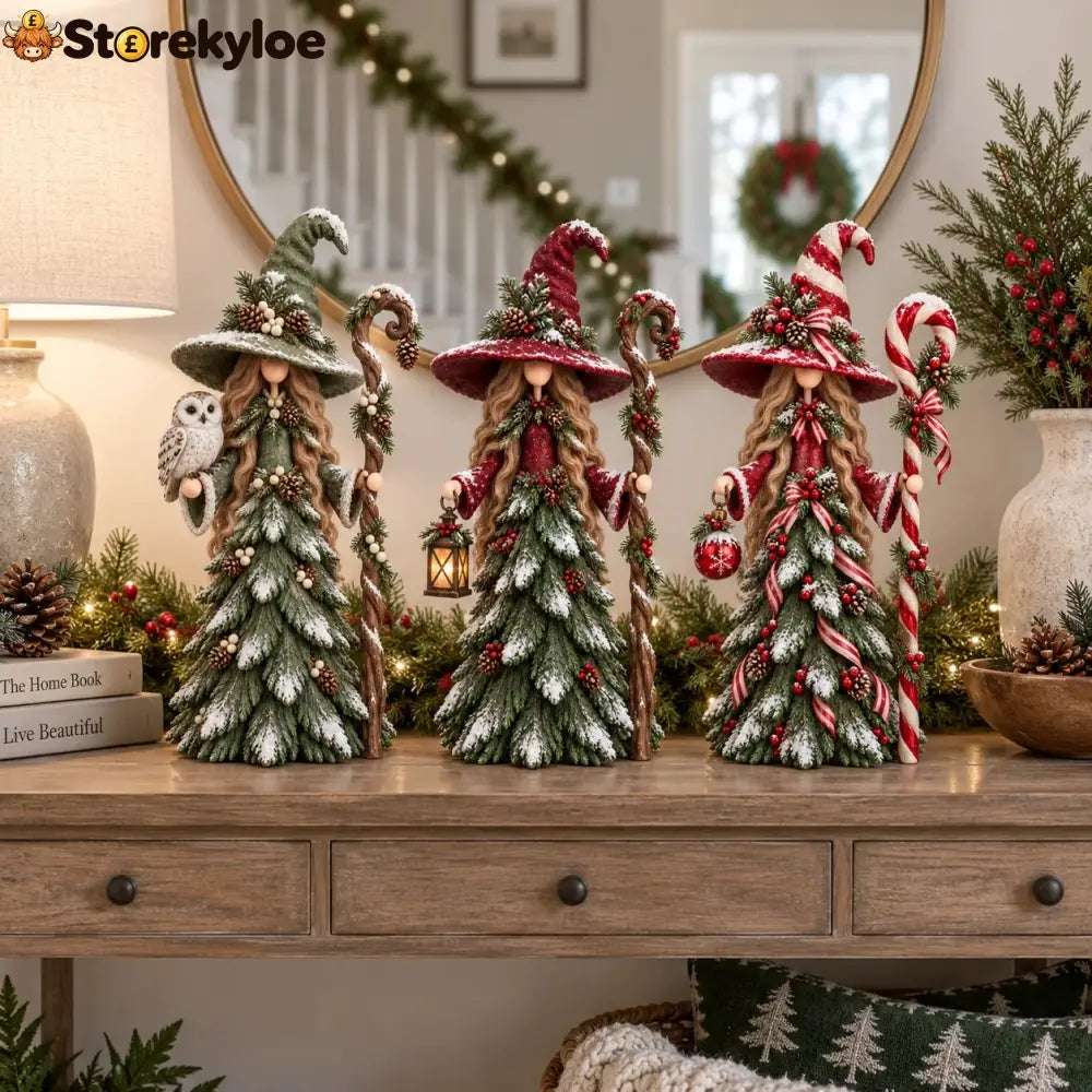 🧙✨ Whimsical Christmas Witch Collection | Enchanting Christmas figures full of magic 🔮 - 🔥 All 3 varieties – 3 pcs