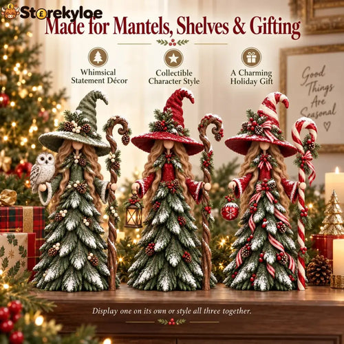 🧙✨ Whimsical Christmas Witch Collection | Enchanting Christmas figures full of magic 🔮 - Houseware & Kitchen