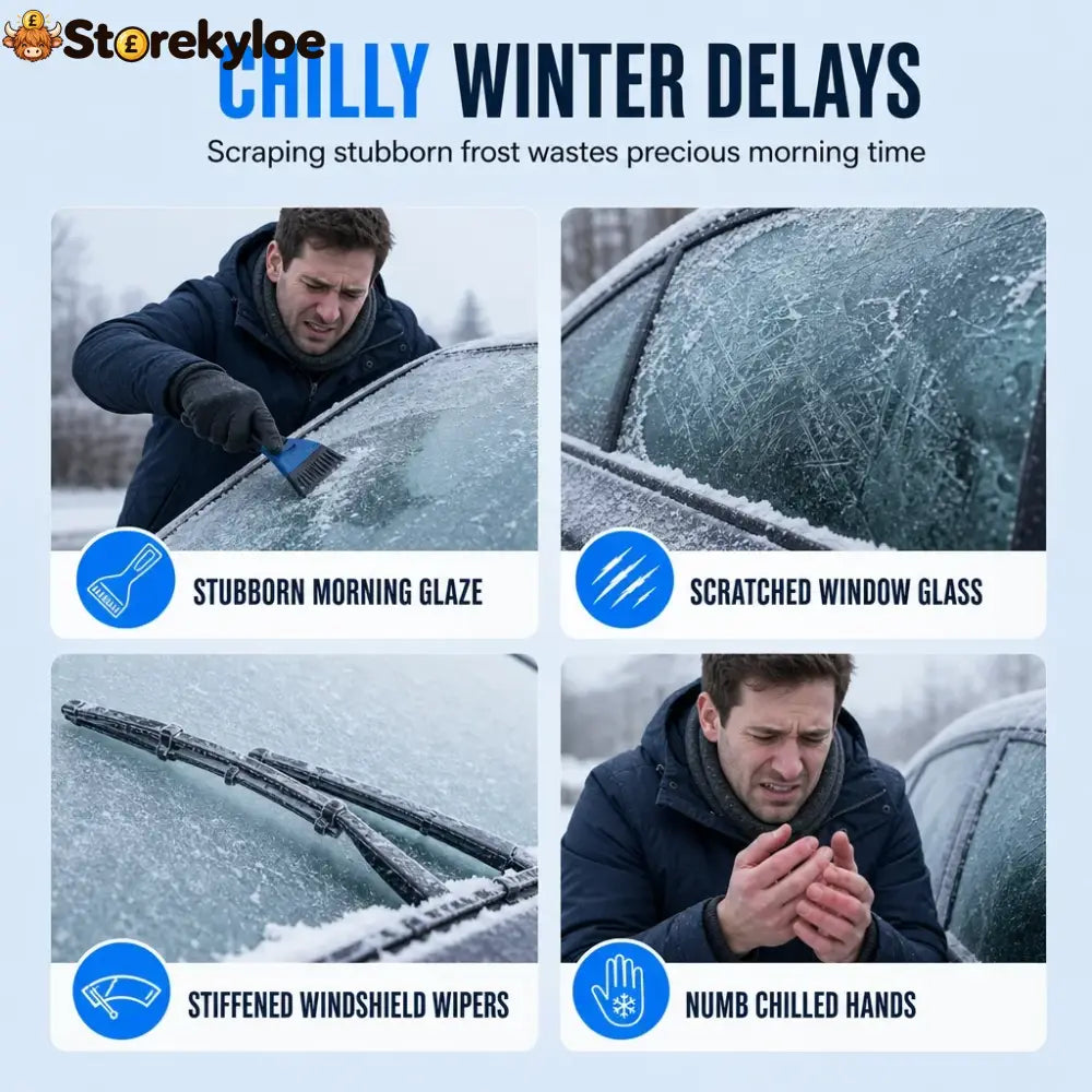 ❄️ Windshield De-Icer Spray – Fast Frost Remover for Winter Driving - 100ml