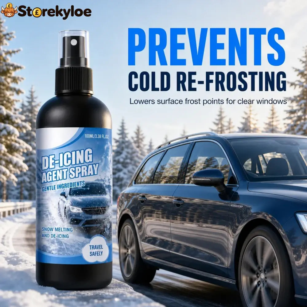 ❄️ Windshield De-Icer Spray – Fast Frost Remover for Winter Driving - 100ml