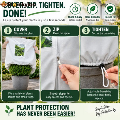 🌿 WINTER GARDEN ESSENTIAL | Plant Frost Protection Cover – Breathable Reusable Cover for Shrubs Pots & Young Trees