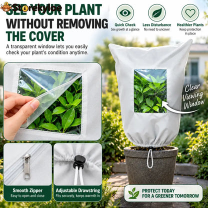 🌿 WINTER GARDEN ESSENTIAL | Plant Frost Protection Cover – Breathable Reusable Cover for Shrubs Pots & Young Trees