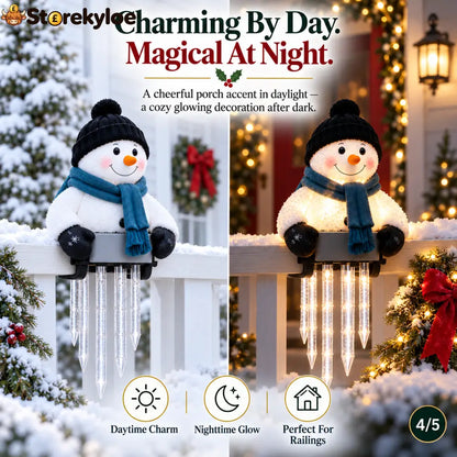 ☃️WinterGlow Snowman Icicle Light Decor