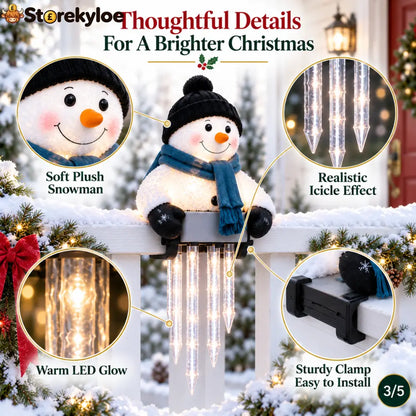 ☃️WinterGlow Snowman Icicle Light Decor