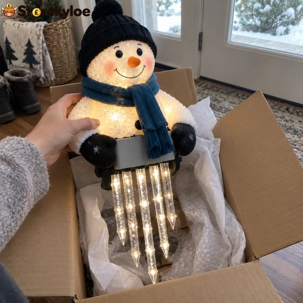 ☃️WinterGlow Snowman Icicle Light Decor