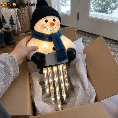 ☃️WinterGlow Snowman Icicle Light Decor