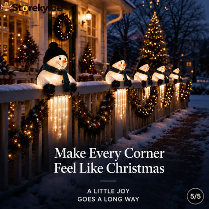 ☃️WinterGlow Snowman Icicle Light Decor