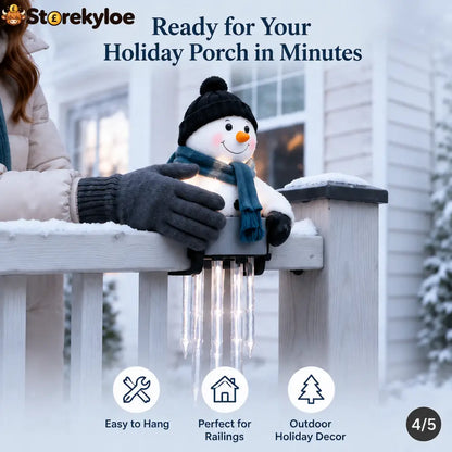 ☃️WinterGlow Snowman Icicle Light Decor