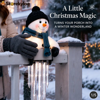 ☃️WinterGlow Snowman Icicle Light Decor