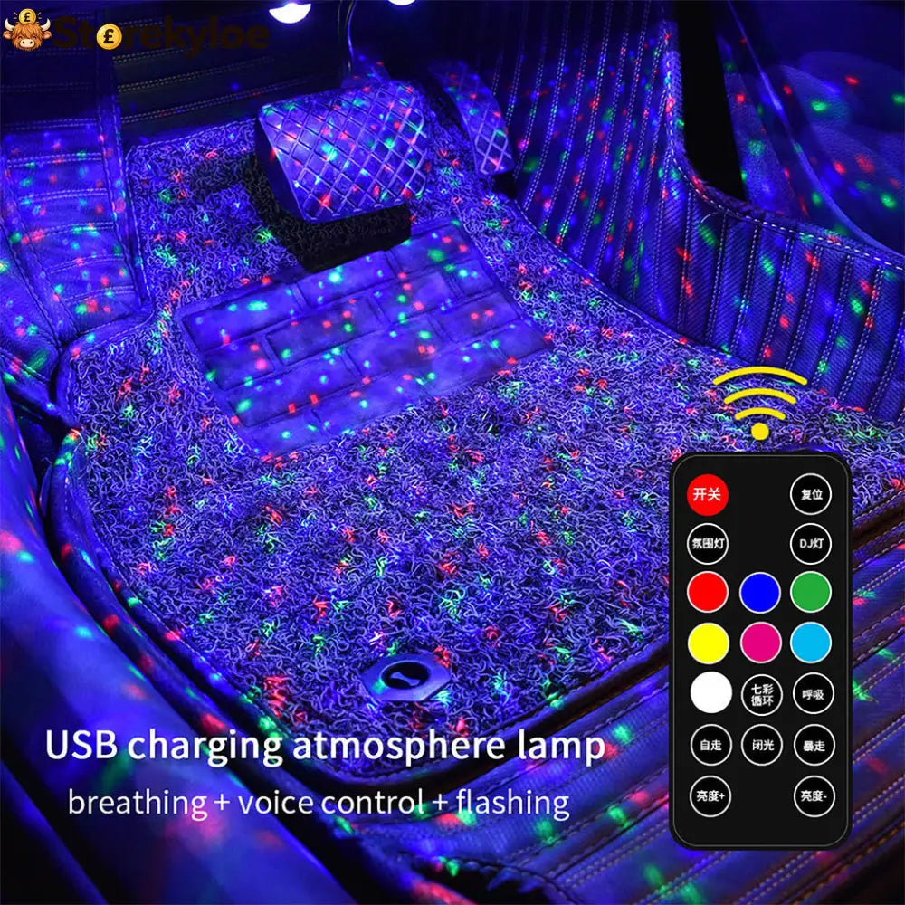 Wireless RGB Car Interior Ambient Light - Wireless RGB Car Interior Ambient Light